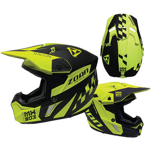 ZOAN * Wolf MX Helmet in Racon Yellow - 471-754*