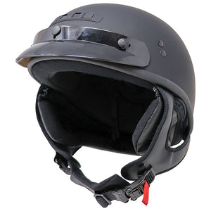 GAMMA * GMax HH35 Full-Dressed Half-Helmet in Flat Black - 493-547*