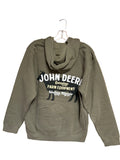 Olive Cow Farm Equipment Hoodie