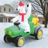 John Deere Gator Inflatable with Polar Bear