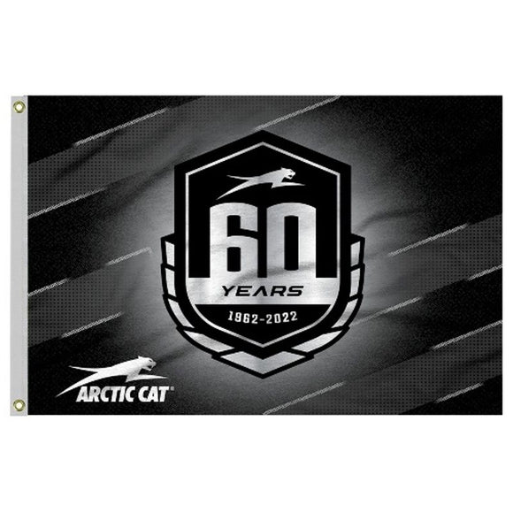 60th Anniversary Flag - Black - AC21A-A167