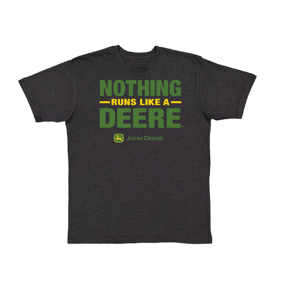 Charcoal Nothing Runs Like a Deere T-Shirt