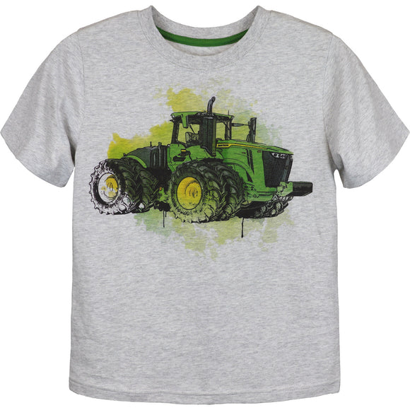 Child Watercolour Tractor Tee
