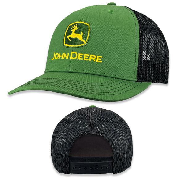 Adult Green w Black Mesh Hat