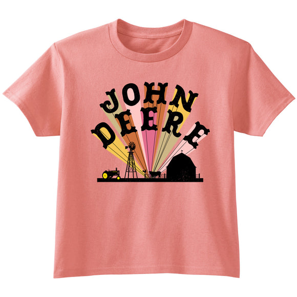 Youth Coral Farm Scene Silhouette Tee