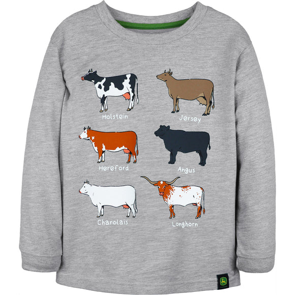 Toddler Cow Breed Long-Sleeve Shirt