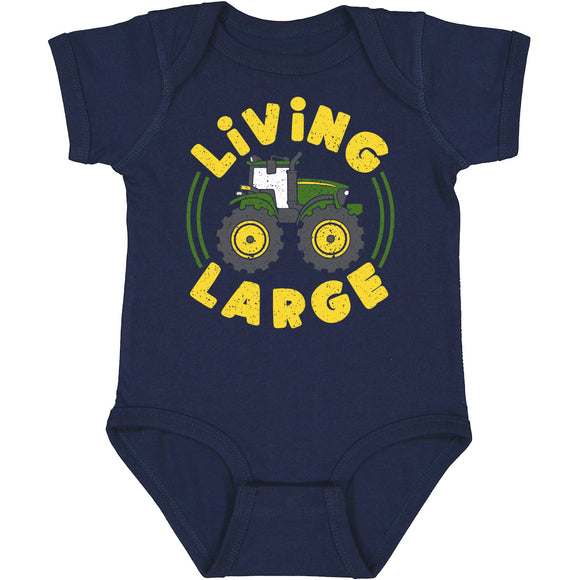 Infant Navy Living Large Bodysuit