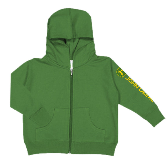 Infant Green Sleeve Full Zip Fleece