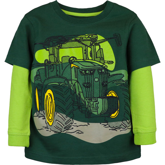 Toddler Tractor Abstract Long-Sleeve Shirt