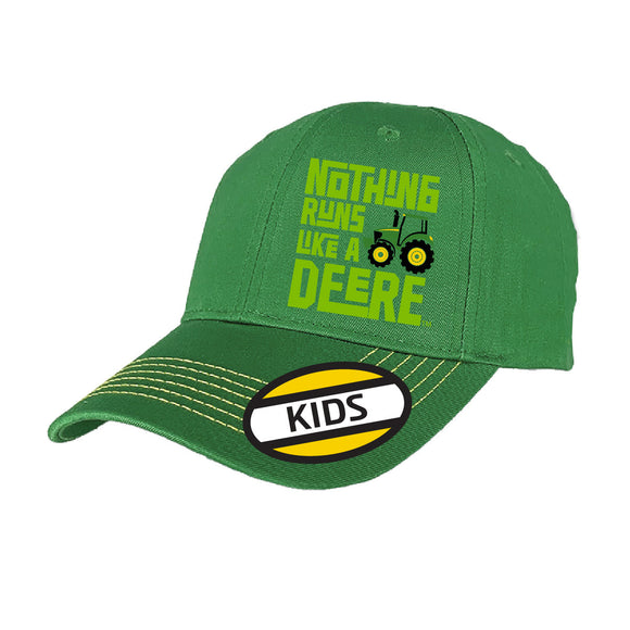 Toddler Green Nothing Runs Like A Deere Cap