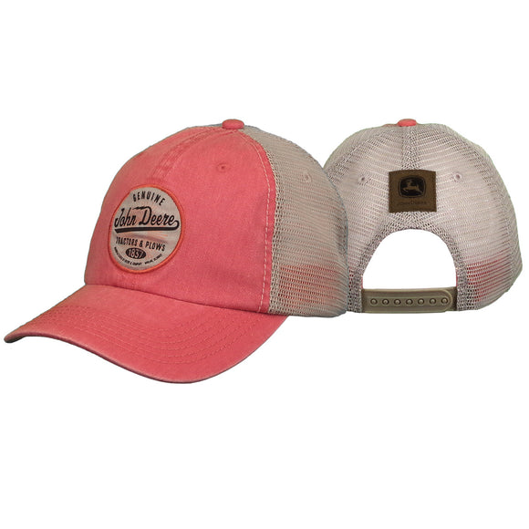 Coral Ivory Patch Cap