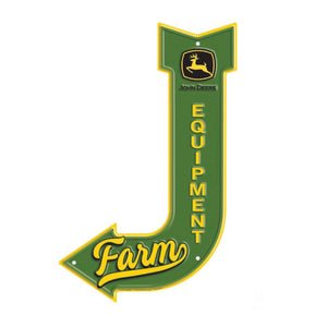 John Deere Equipment Arrow Sign