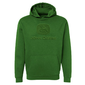 Adult Green Embossed Hoodie