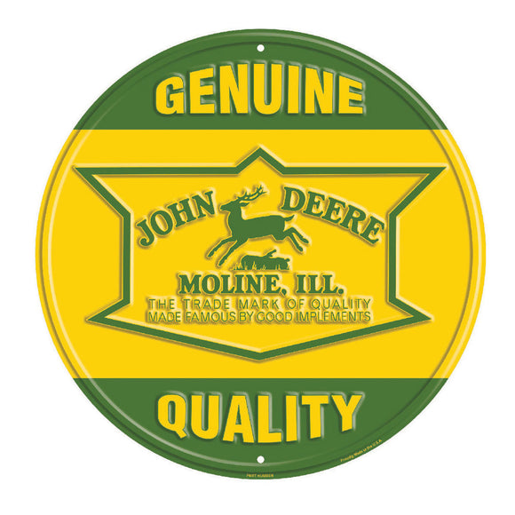 John Deere Genuine Quality Sign