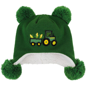 Toddler Pom-Pom Tractor Touque