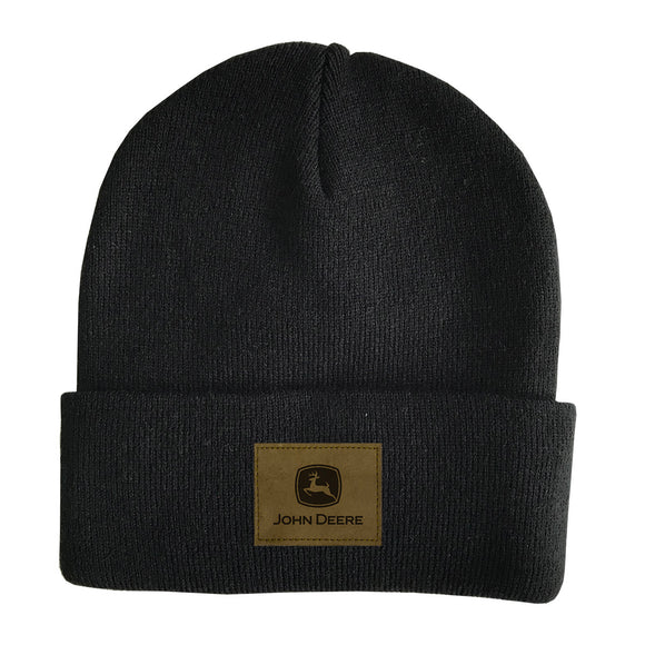 Adult Black Lined Beanie