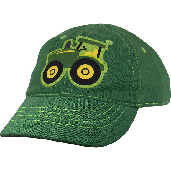 Green Tractor Infant Cap