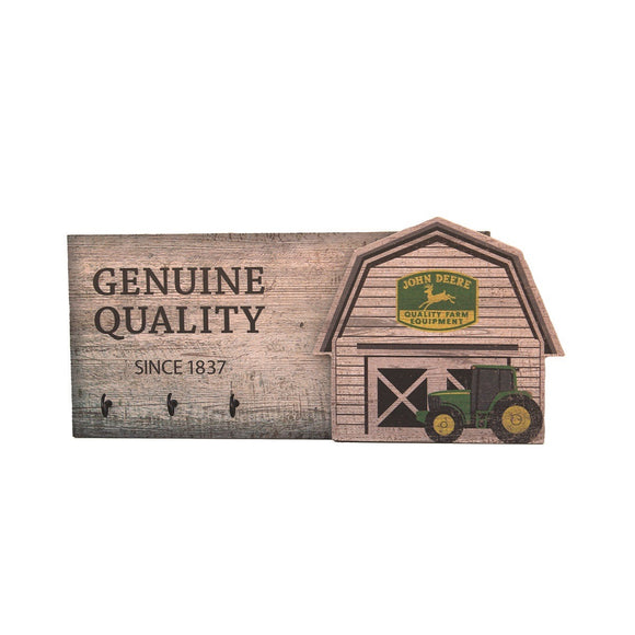 John Deere Wooden Barn Key Holder