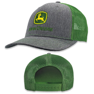 Adult Grey w Green Mesh Hat