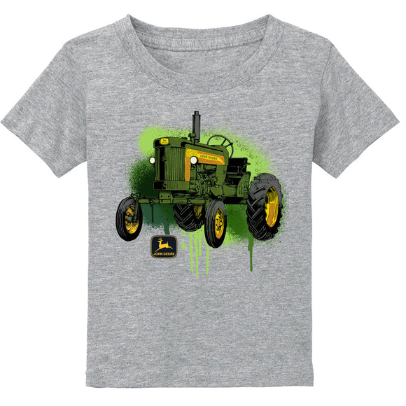 Youth Grey Vintage Drip Ink Tractor Tee