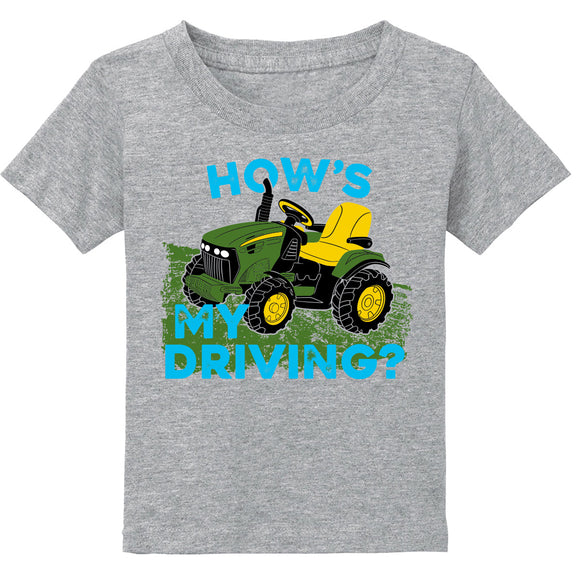 Toddler Grey Hows My Driving Tee