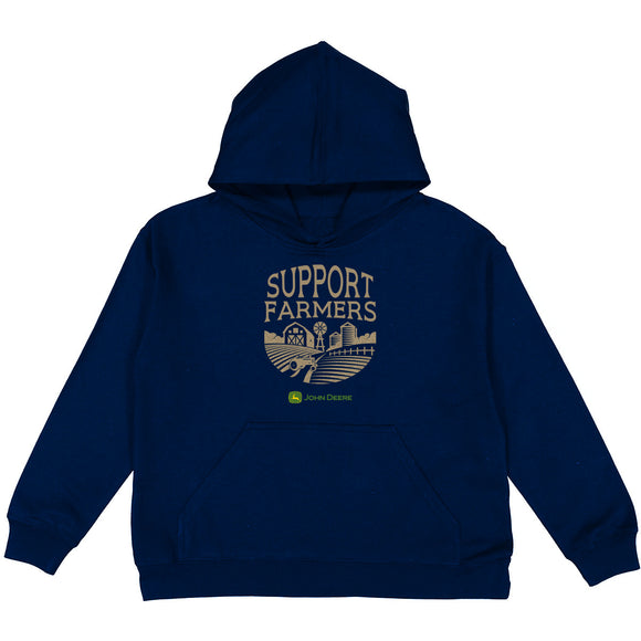 Youth Navy Support Farmers Hoodie