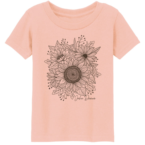 Youth Dusty Rose Sunflower Tee
