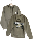 Olive Cow Farm Equipment Hoodie