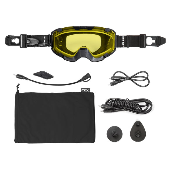 CKX ISOLATED ELECTRIC 210° GOGGLES FOR TRAIL MATTE BLACK