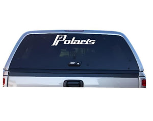 Vinyl Window Sticker with Polaris® Logo, White