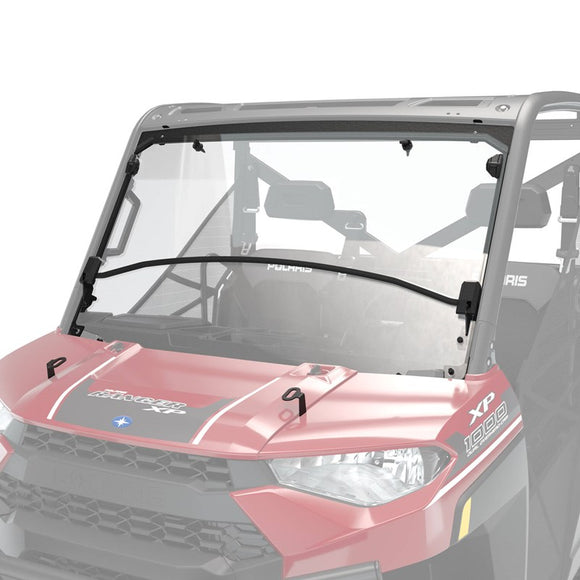 Polycarbonate Flip-Down Full Windshield, Clear