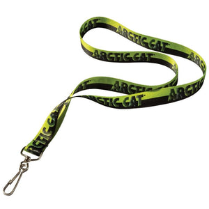 Arctic Cat Lanyard Keychain - Black & Lime Green