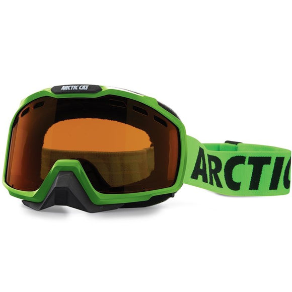 Arctic Cat Defender Goggles - Green with Brown Tint Lens