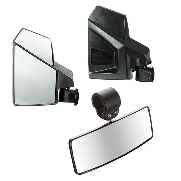 UTV Side and Rearview Mirror Combo Kit