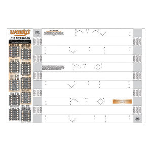 WOODY'S * 2.25 Pitch Quiet Pad Two-Ply Stud Template - 252T-TEMP