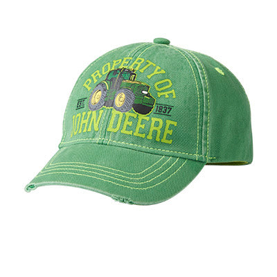 Toddler Green Tractor Cap