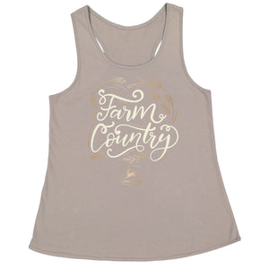 Women's Taupe Farm Country Tee